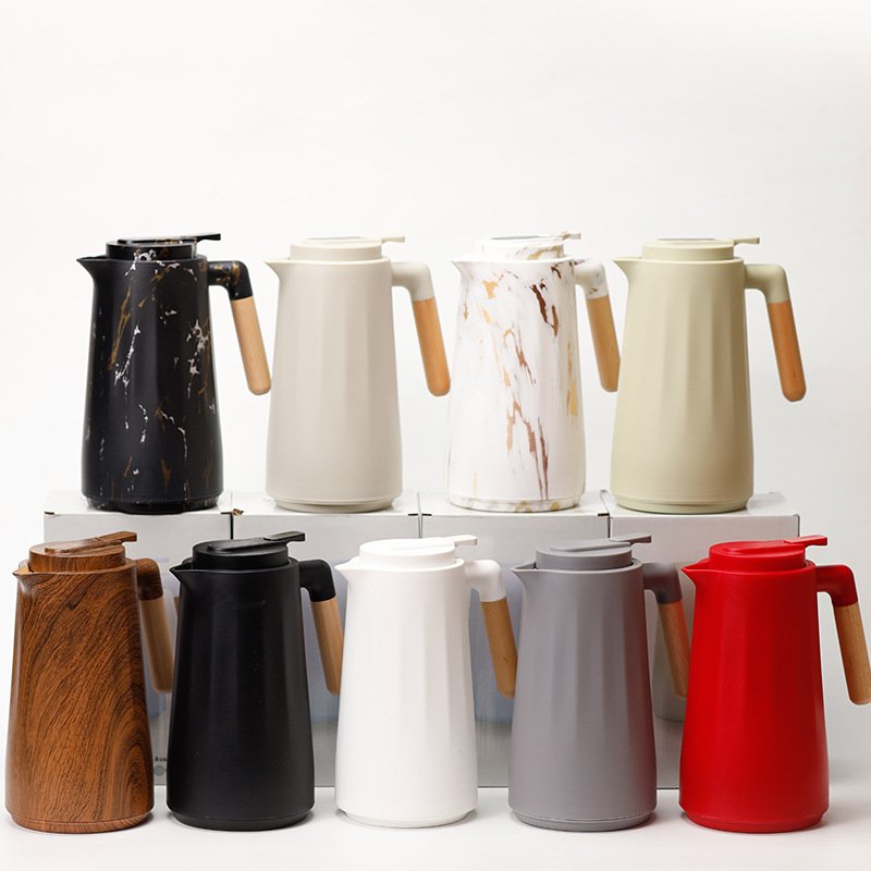 Nordic Ins custom 1000ml large capacity double wall vacuum flasks thermos jug stainless steel insulated hot tea pots kettles