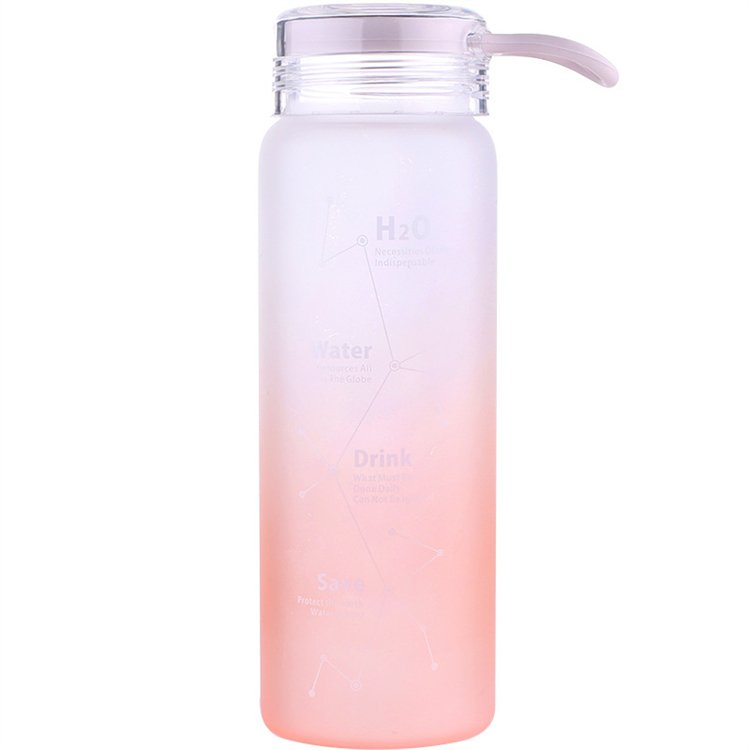 Factory Selling Customized Colored Handmade High Temperature Resistance Outdoor Drinking With Cover Glass Water Bottle