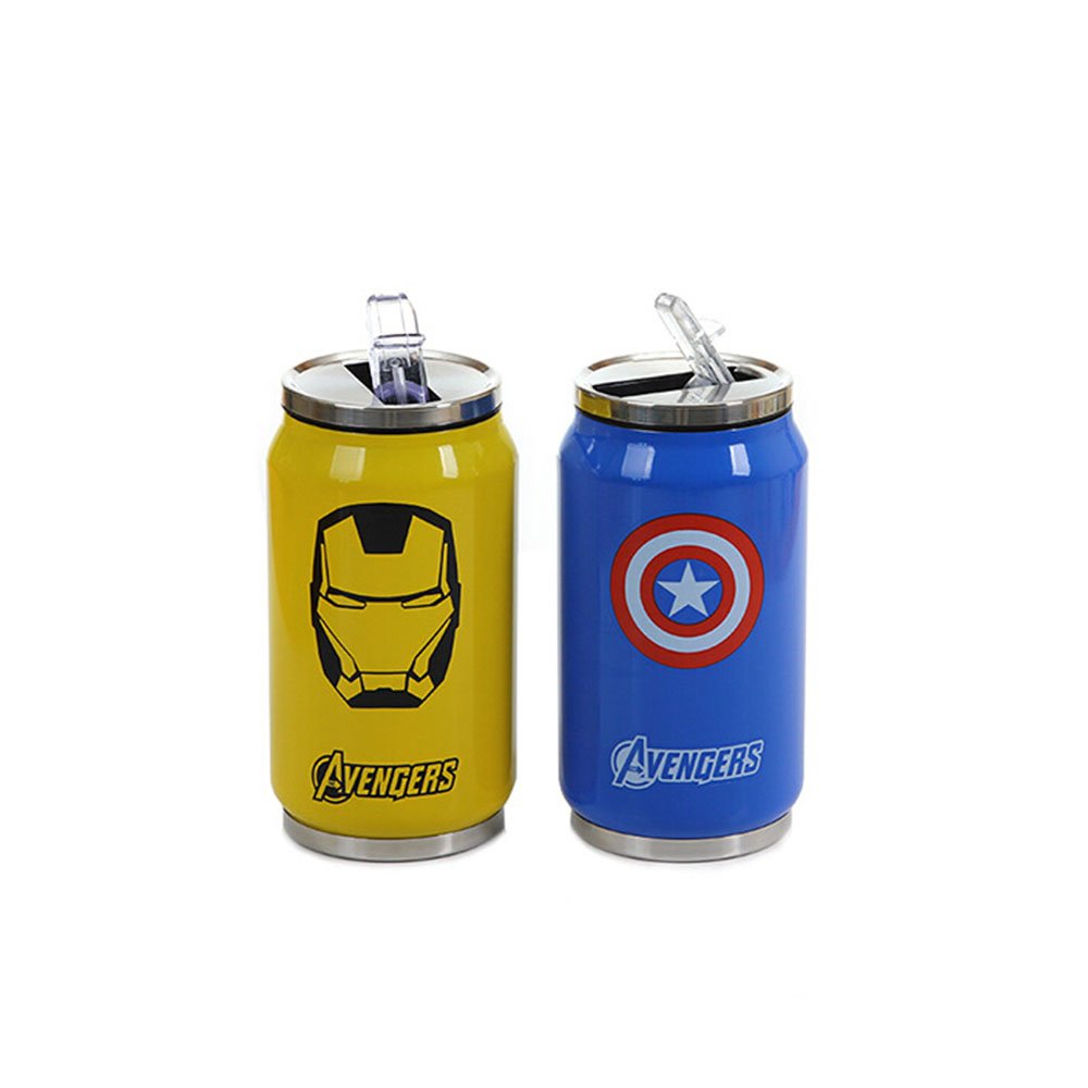 GZYSL 500ML Double Wall Stainless Steel Vacuum Flasks Blank White Sublimation Cola Cans Water Bottle Straight Cup Tumblers