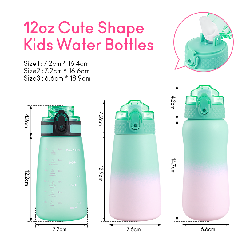 Cute Children Water Bottle Double Wall Vacuum Stainless Steel Thermos Kids Insulated Water Bottle with Straw