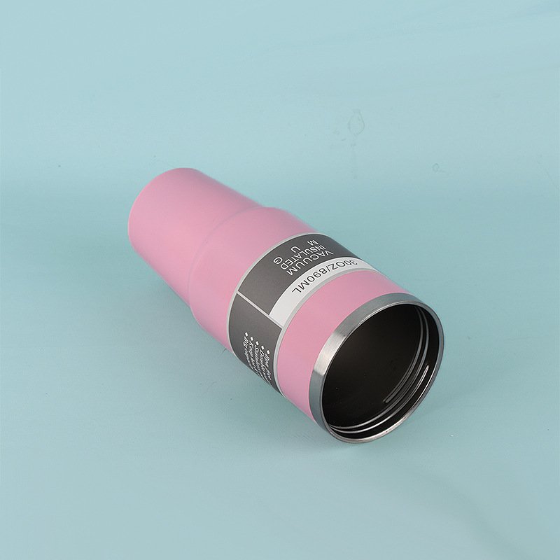 30oz Portable Car Cup 304 Stainless Steel Vacuum Thermos Mug to Keep Cold Beverages Icy Fresh Thermal Cup