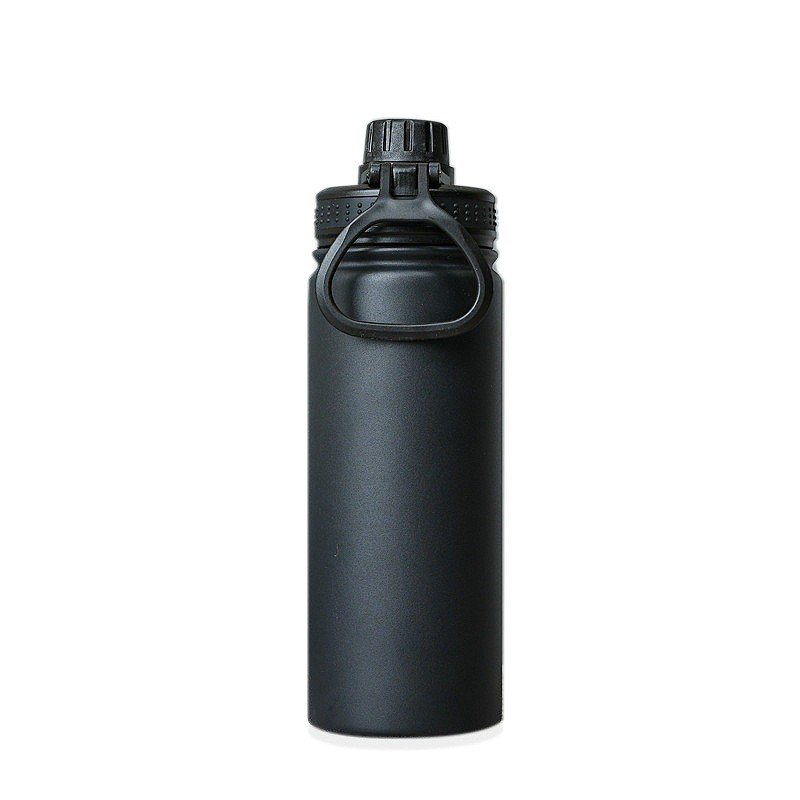 High Quality 18oz 22oz 32oz AluminumPromotional Vacuum Flasks With Straw Insulated Stainless-Steel Sport Water Bottle