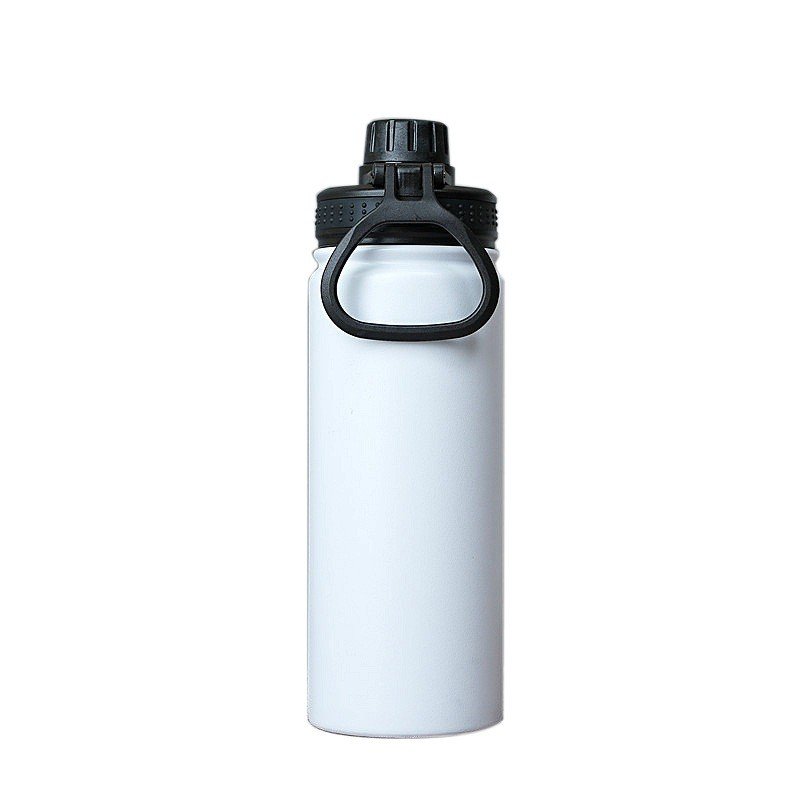 High Quality 18oz 22oz 32oz AluminumPromotional Vacuum Flasks With Straw Insulated Stainless-Steel Sport Water Bottle