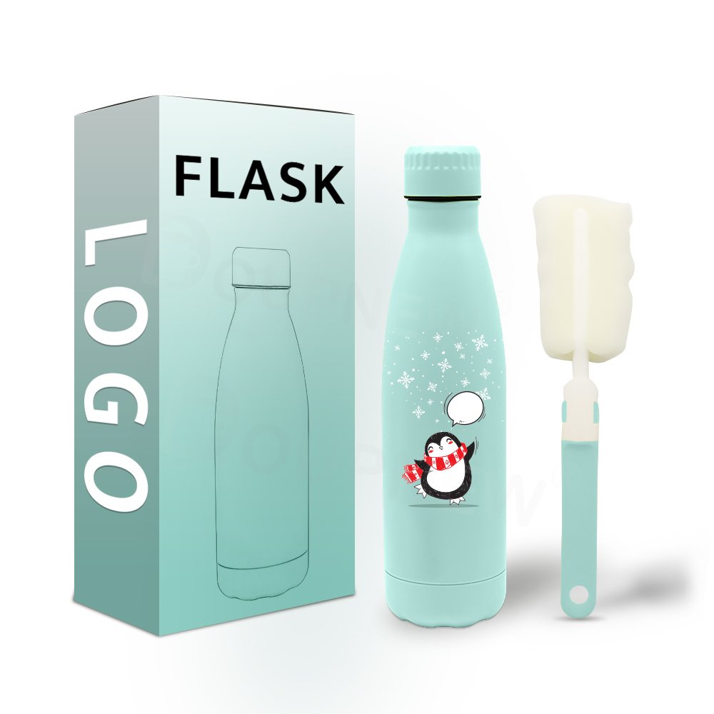 Wholesale Cheap Stainless Steel Flask Bottle Single Wall Thermos Cola Shaped Water Bottle With Custom Logo