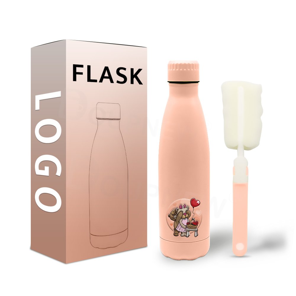Wholesale Cheap Stainless Steel Flask Bottle Single Wall Thermos Cola Shaped Water Bottle With Custom Logo