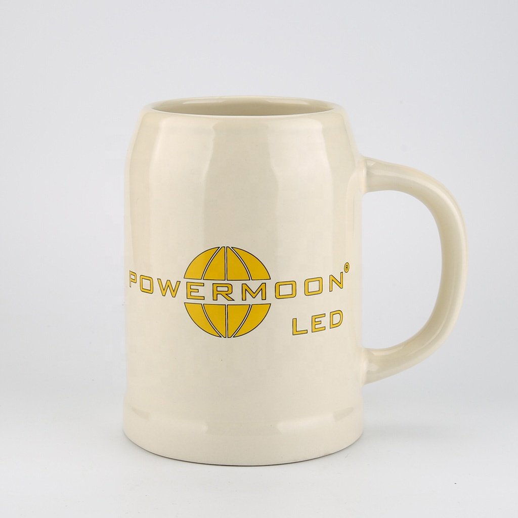 Promotional Stoneware 16oz Ceramic Mugs Beer Stein 600ml Ceramic Beer Mug For Home Or Bar Use