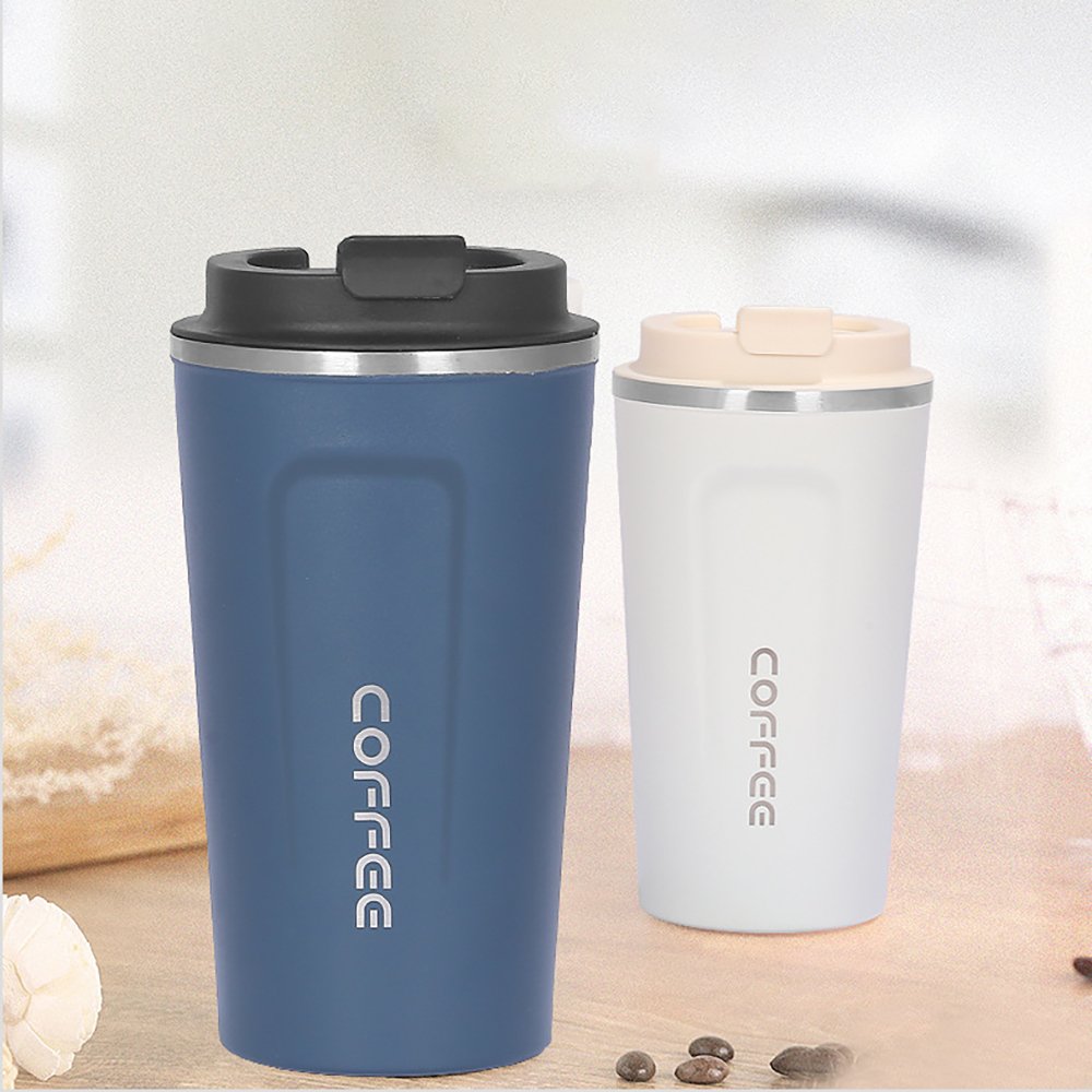 Fuboom 380ml/510ml Custom Printed Logo Travel Mug Double Wall Stainless Steel Tea Cup Coffee Mug