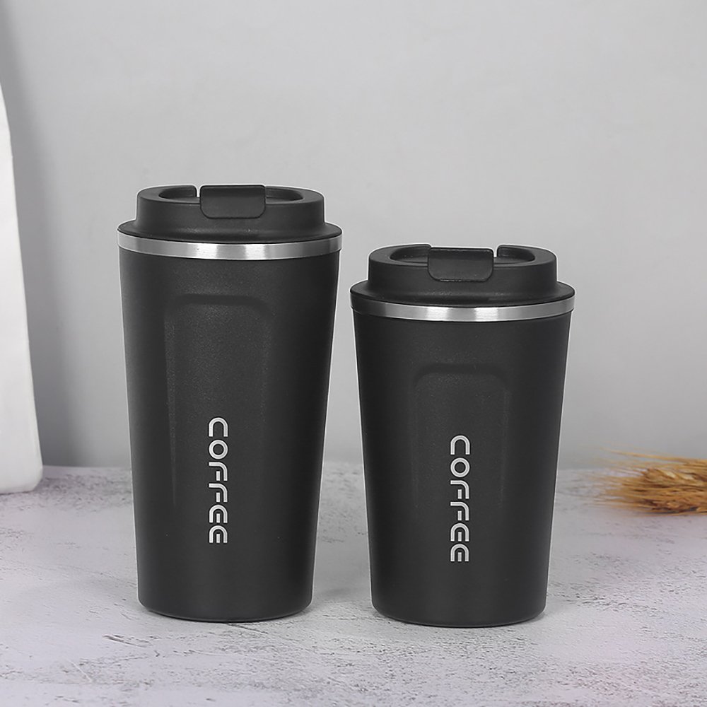 Fuboom 380ml/510ml Custom Printed Logo Travel Mug Double Wall Stainless Steel Tea Cup Coffee Mug