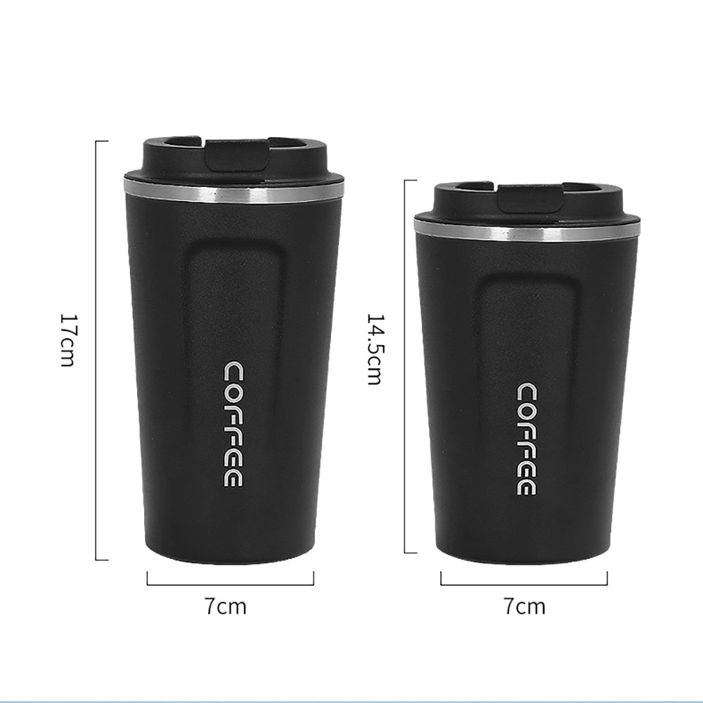 Fuboom 380ml/510ml Custom Printed Logo Travel Mug Double Wall Stainless Steel Tea Cup Coffee Mug