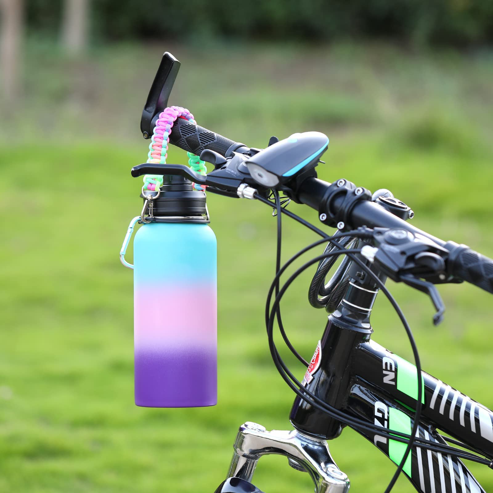 Custom 40oz 32oz Wide Mouth Double Wall Vacuum Flask Insulated Sports Water bottle Stainless Steel with Spout Lid