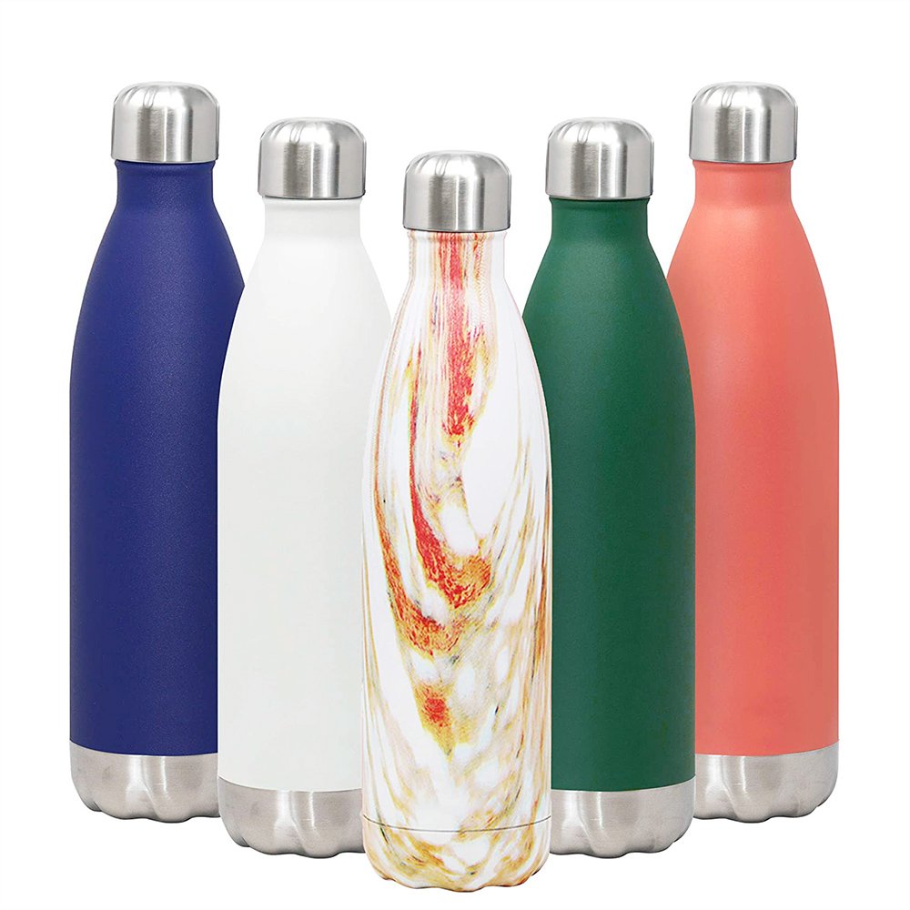 Double Wall Cola Shape Vacuum Flask Insulated Bottle Food Grade Stainless Steel Water Bottle Aguamanos