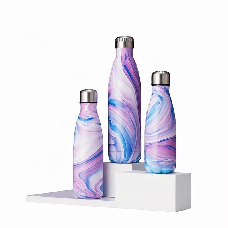Double Wall Cola Shape Vacuum Flask Insulated Bottle Food Grade Stainless Steel Water Bottle Aguamanos
