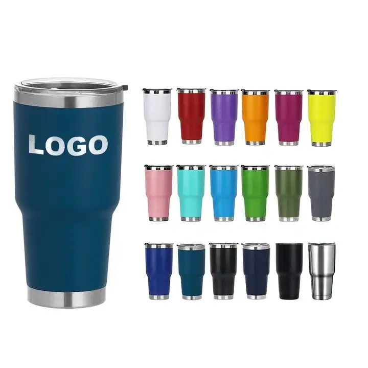 Wholesale Magnetic Cover Insulated Vacuum Tumbler Water Bottle Wine Cup 30oz Coffee Cup