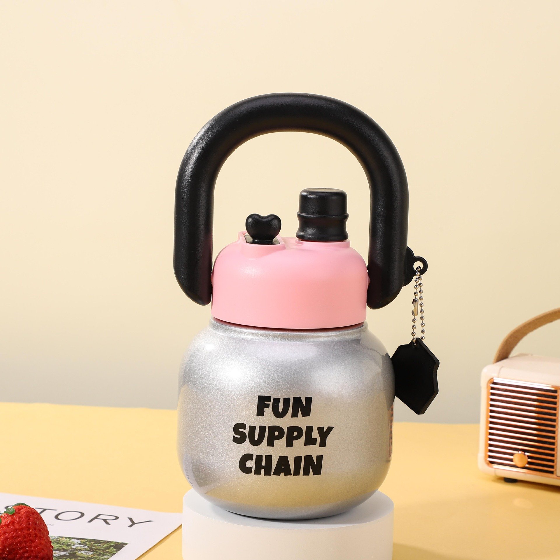 680ml Portable Cute School Student Kid 316 Stainless Steel Water Bottle Vacuum Flask
