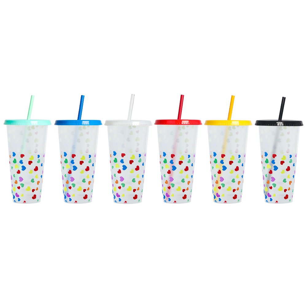 Children holiday souvenirs christmas gift color change cup funny plastic mugs for presents