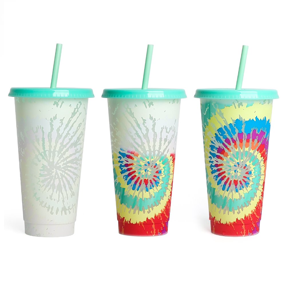 Children holiday souvenirs christmas gift color change cup funny plastic mugs for presents