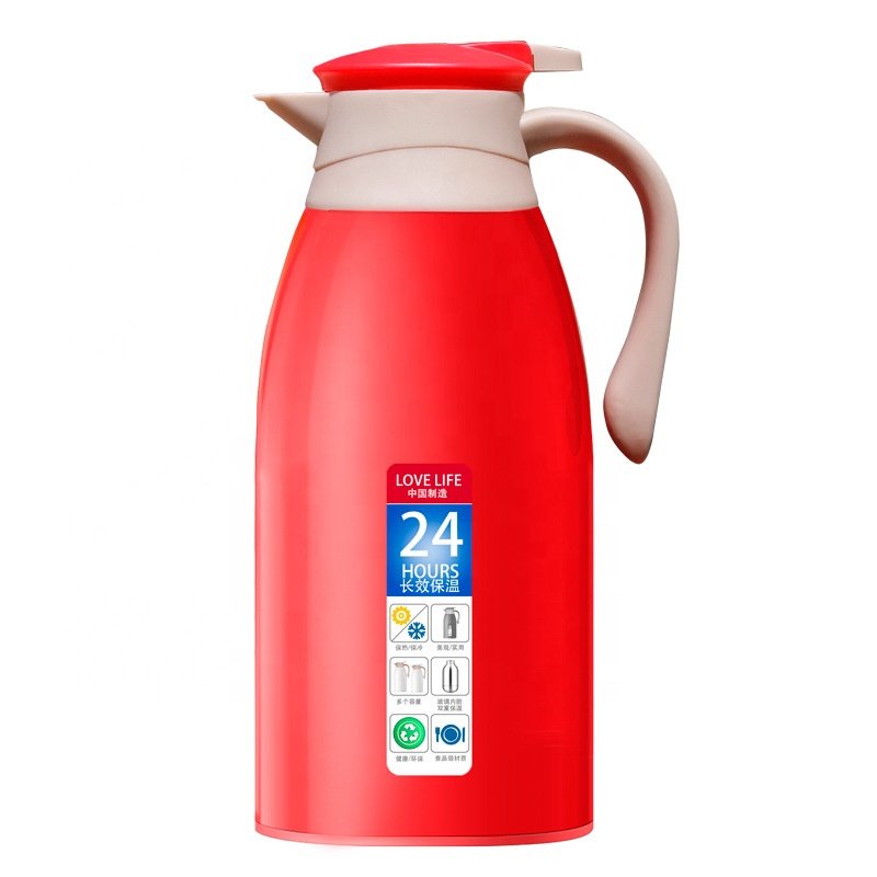 Thermos Jug Vacuum Flask 1000ml Germany Thermo Jug Pink Glass Refill Liner Thermal Coffee Pot