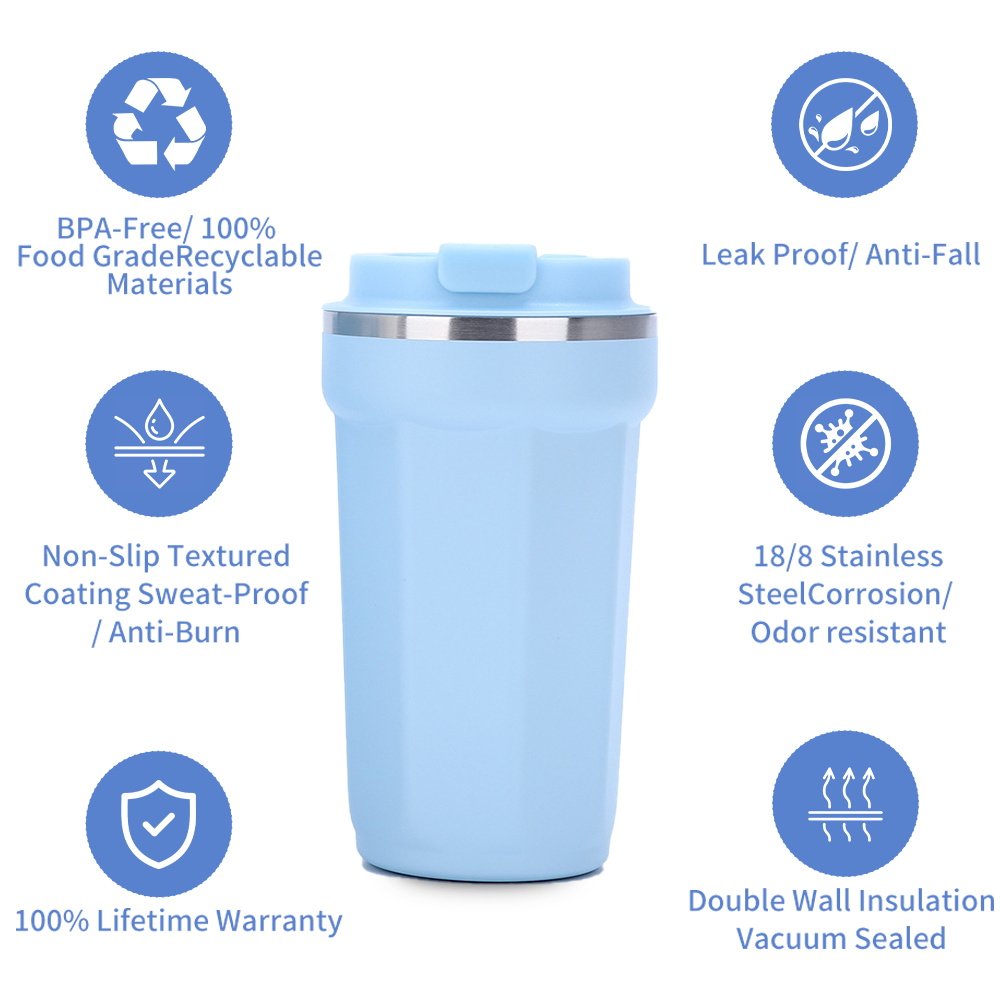 2024 New Stainless Steel Vacuum Flask Sport Water Bottle with Thermal Features Tea Usage Lid Included