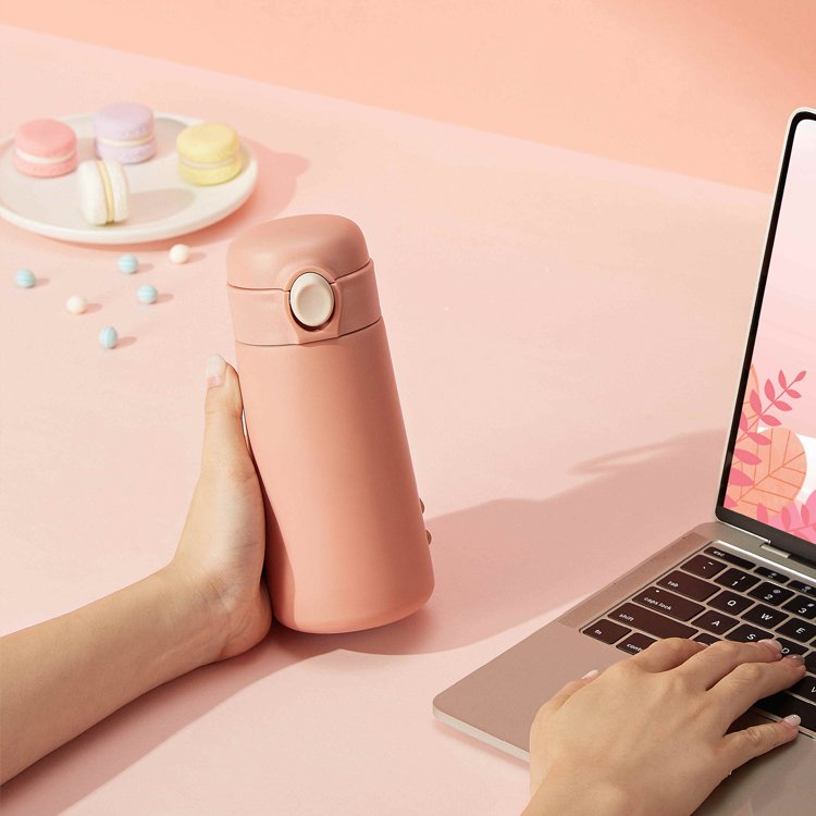 School Flask 420ML Wholesale New Portable 304 Stainless Steel Double Wall Cute Insulated Flask Infuse Water Bottle