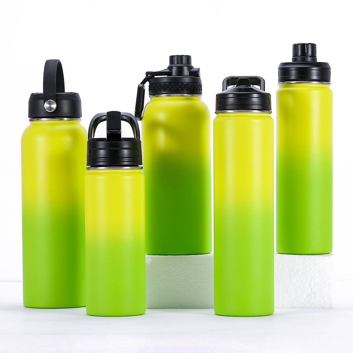 BPA Free Plastic Straw Lid Spout Lid Handle Lid for Stainless Steel Wide Mouth Water Bottle Insulated