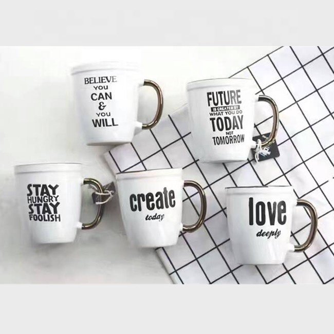 Water bottle Promotional Porcelain Blank White Coffee Mugs Cup Supplier Dinnerware Ceramic Mugs