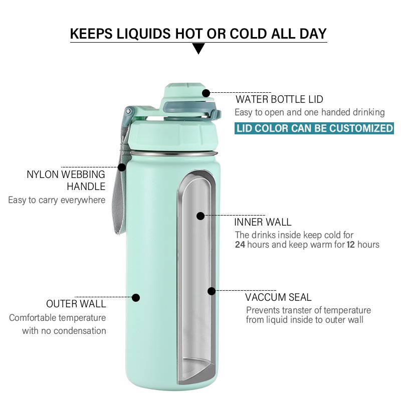 2024 Hot Sale Custom Insulated Stainless Steel metal Water Bottle Vacuum Flask Thermos Bottle