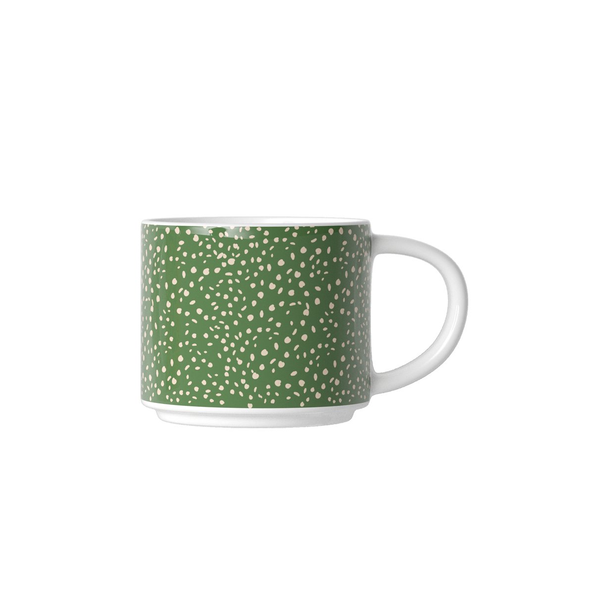 12oz new stacking stoneware mugs with iron standing