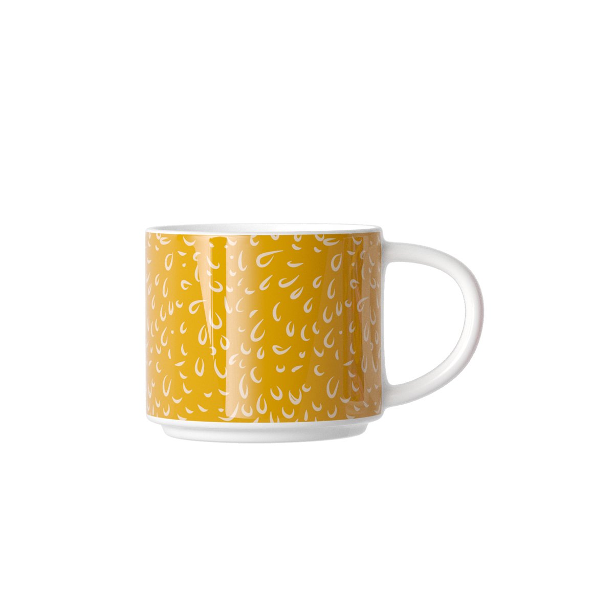 12oz new stacking stoneware mugs with iron standing