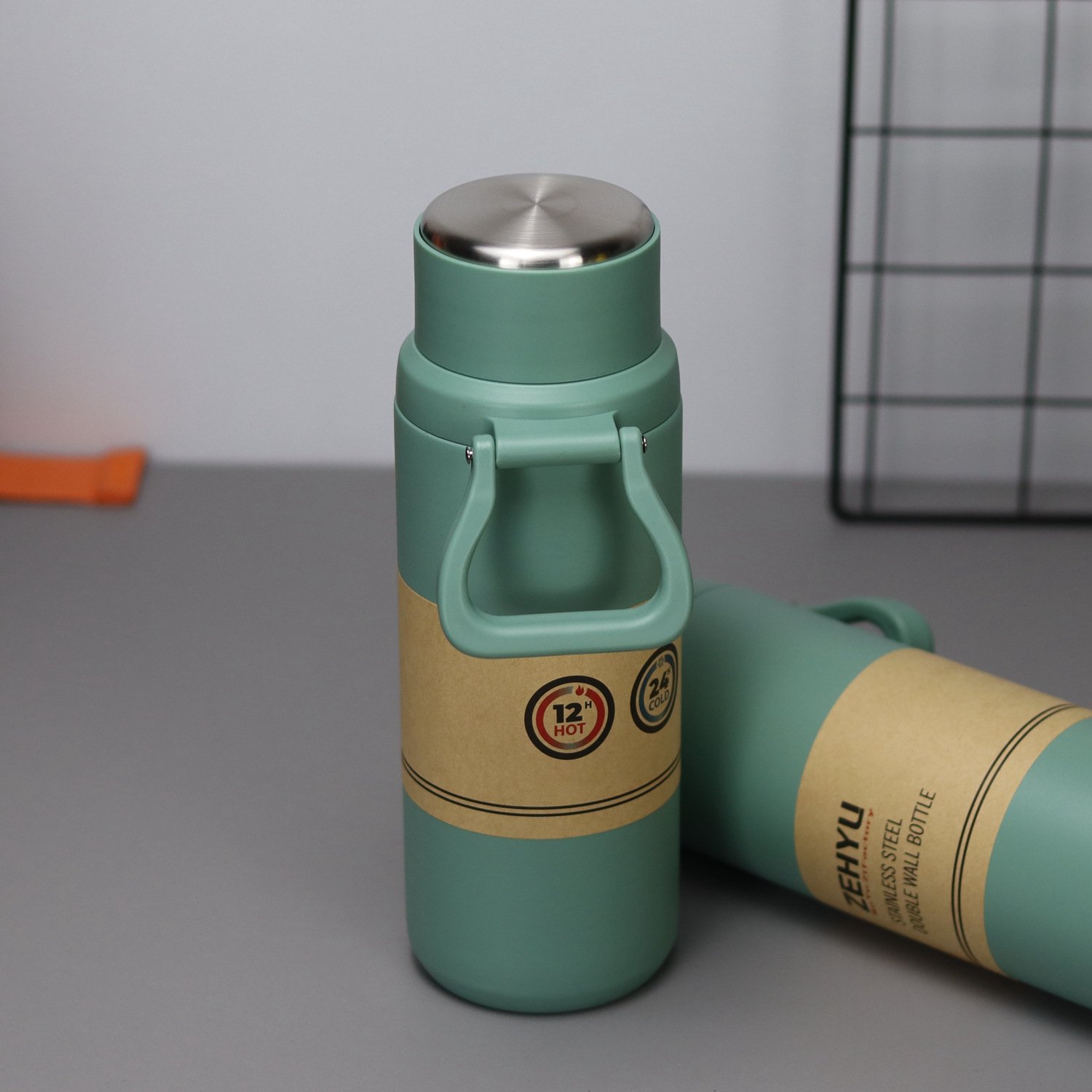 800ml /1000ml thermal Double-Layer Stainless Steel Vacuum Thermos Coffee Travel Mug Business Trip Water Bottle