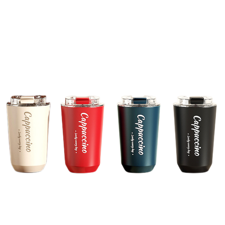 #304 Stainless Steel Double Layer Vacuum Coffee Cup Creative Car Water Mug Portable Thermos Bottle For Car For Outdoor