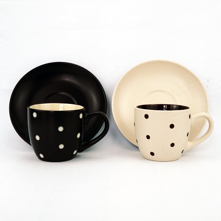 sublimation espresso handle porcelain coffee cup set porcelain cups and saucers set ceramic coffee mug customized ceramic mugs