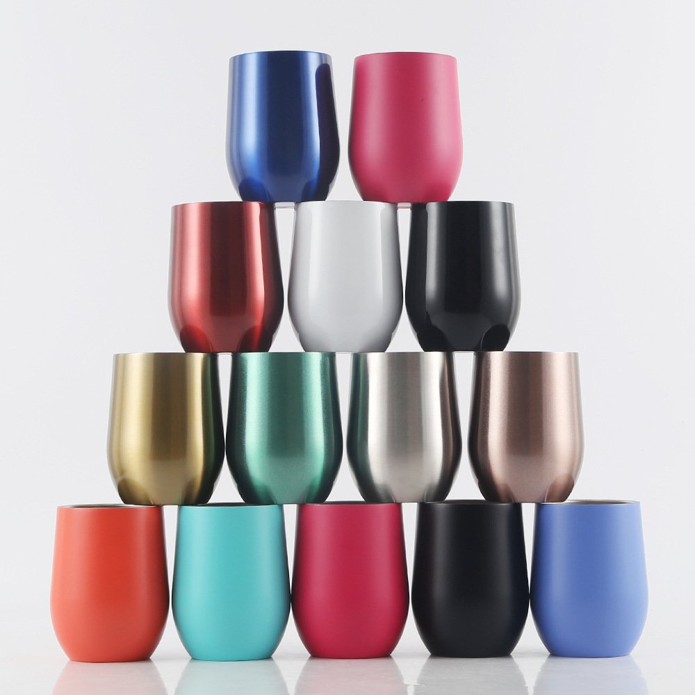 Party Favors Sublimation Stainless Steel Thermos 12oz 16oz Water Bottles Water Egg Coffee Mugs Tumbler Cups Wholesale Bulk