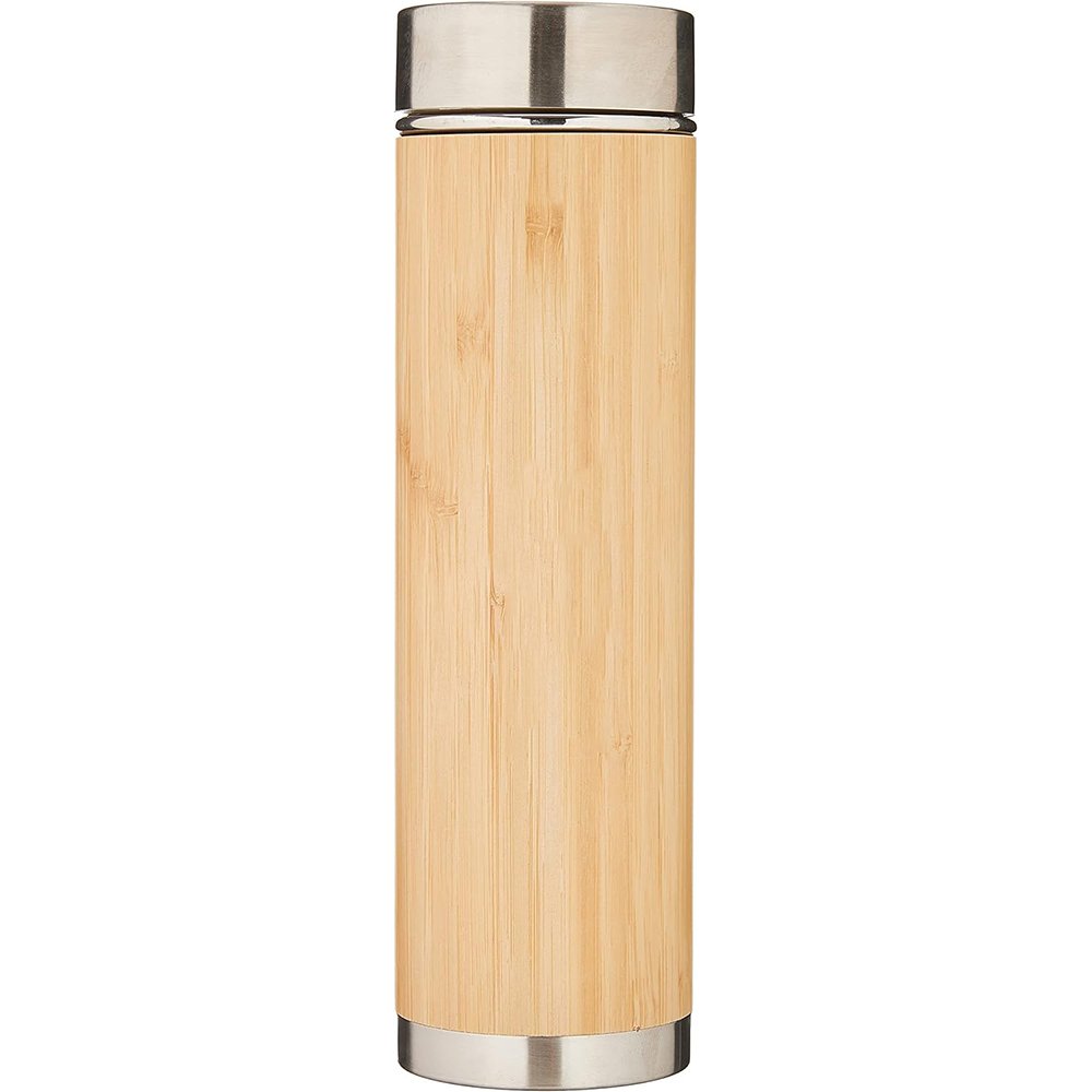 CHUFENG Hot Sale 550 ml Eco Friendly Bamboo Bottle Stainless Steel Bamboo Water Bottle With Tea Infuser