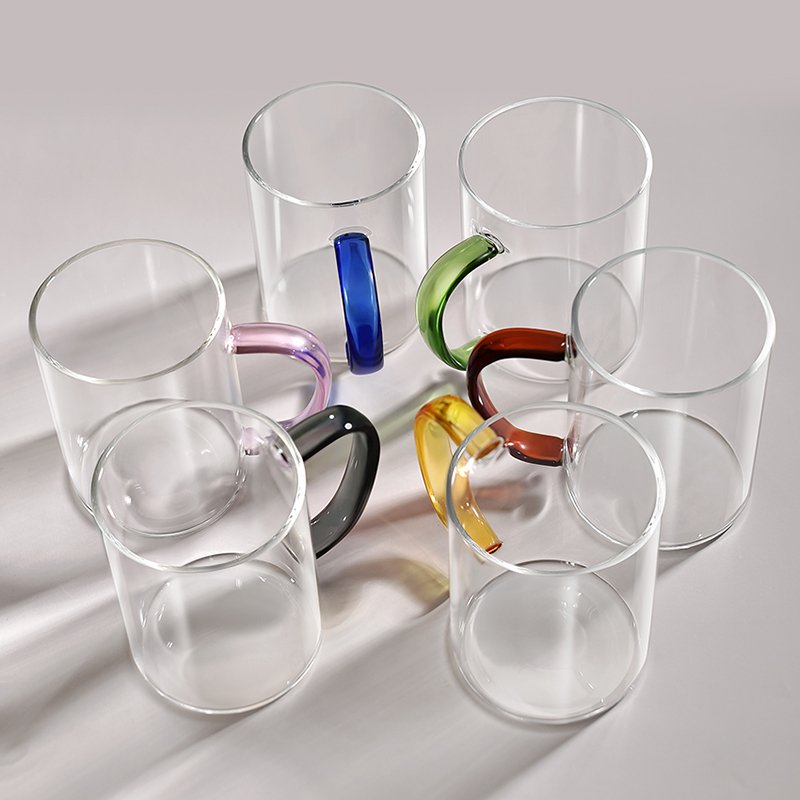 Durable New Designed 400Ml/650Ml Large Capacity Borosilicate Glasses Safe eco friendly Glass Tea Cup coffee mug