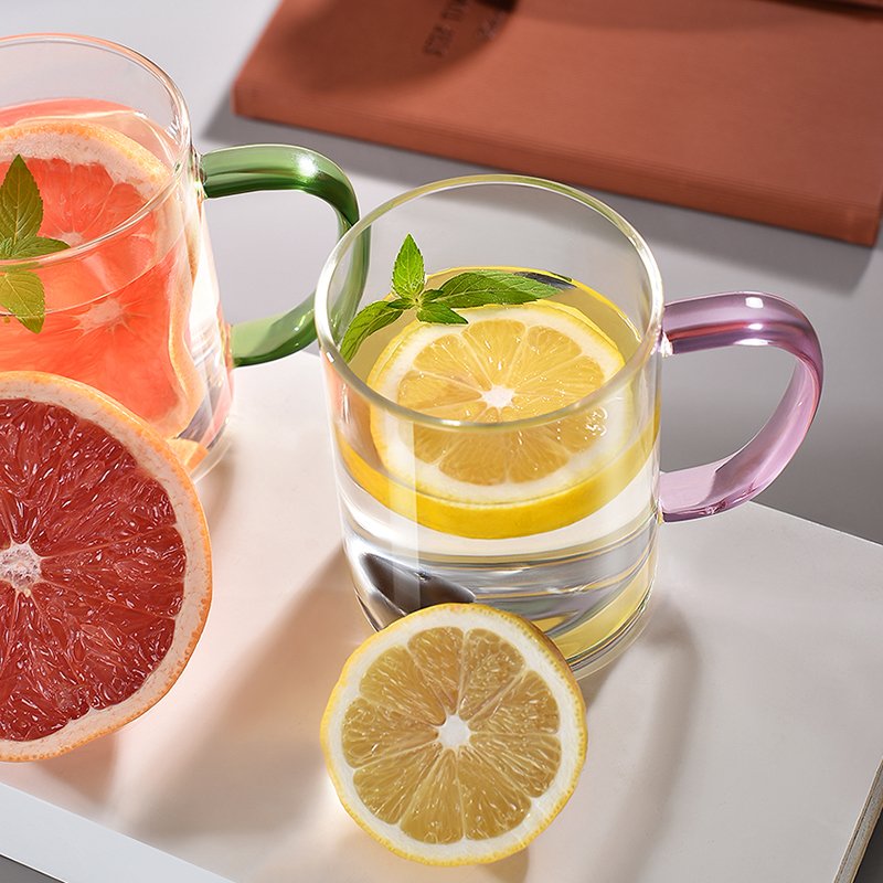Durable New Designed 400Ml/650Ml Large Capacity Borosilicate Glasses Safe eco friendly Glass Tea Cup coffee mug