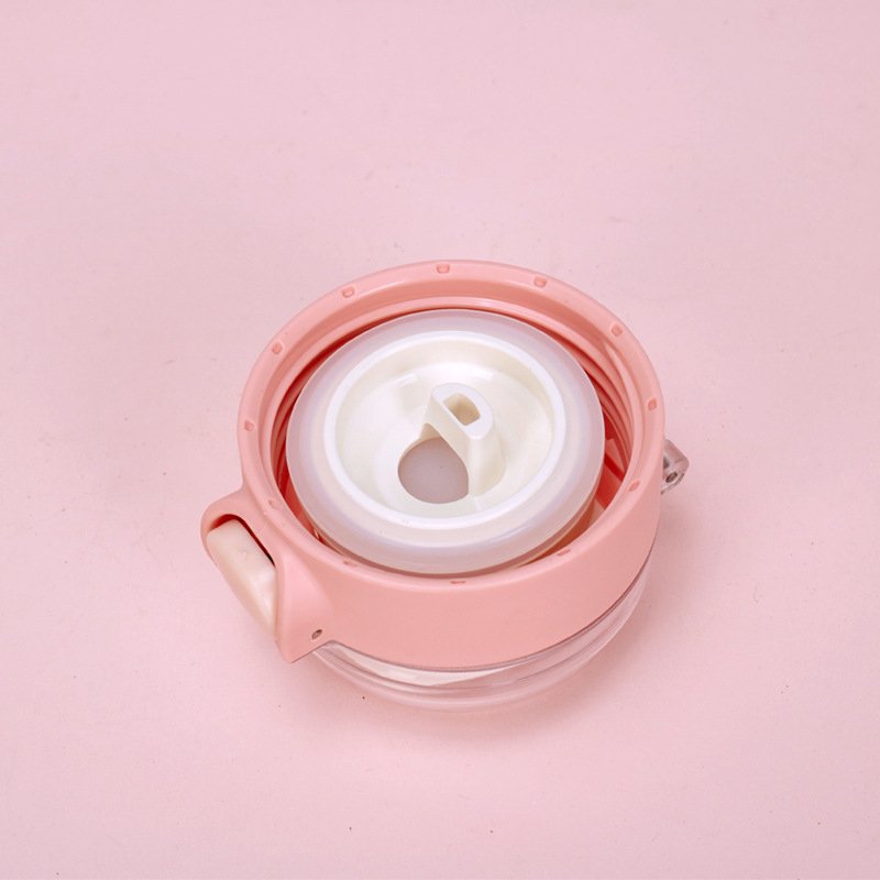 Cartoon Printing Colorful 500ml Vacuum Thermos for Kids with Hiding Carrying Strap water bottle