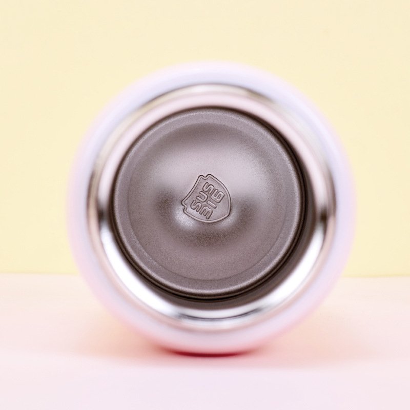 Cartoon Printing Colorful 500ml Vacuum Thermos for Kids with Hiding Carrying Strap water bottle