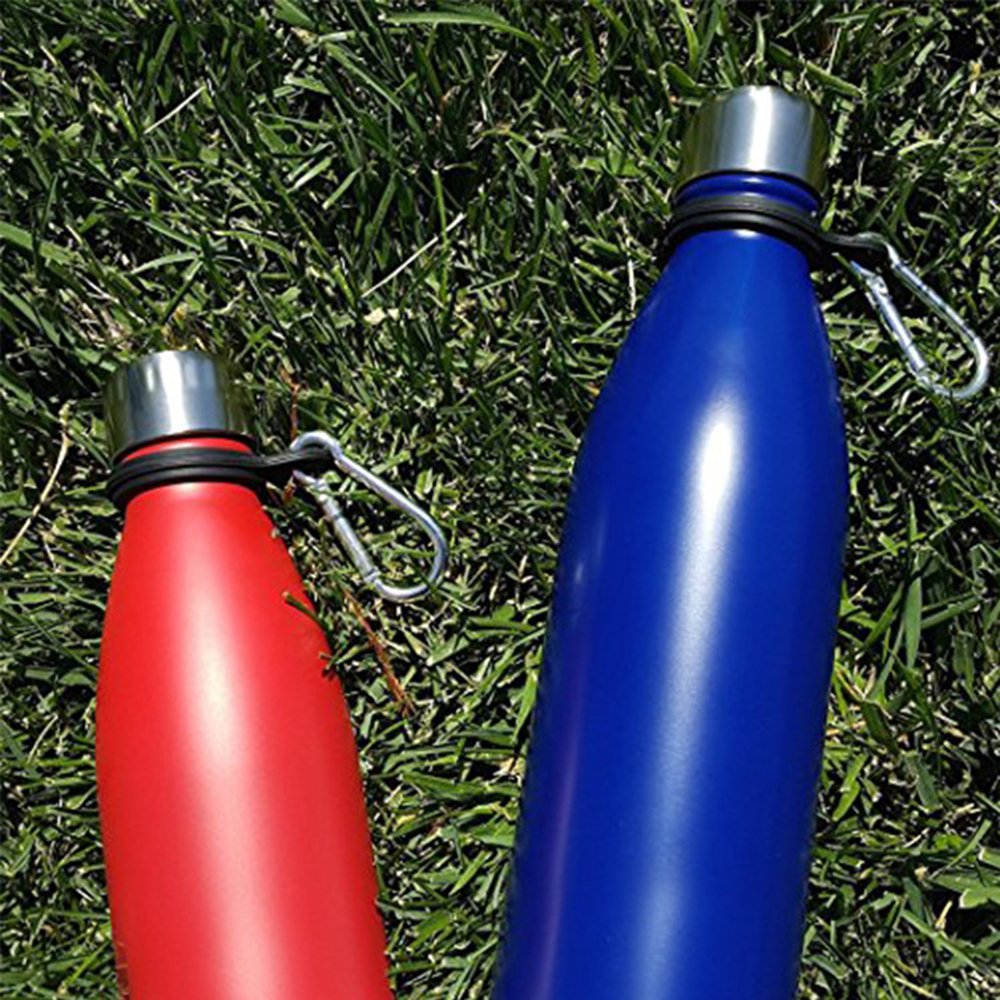 Stainless Steel Water Bottle Accessories Silicone Handle For Cola Shape Bottle Silicone Carrier Holder with Carabiner