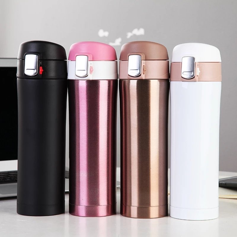 Custom Double Wall Insulated Stainless Steel Metal Thermal Vaccum Vacuum Flask Thermo Thermoses
