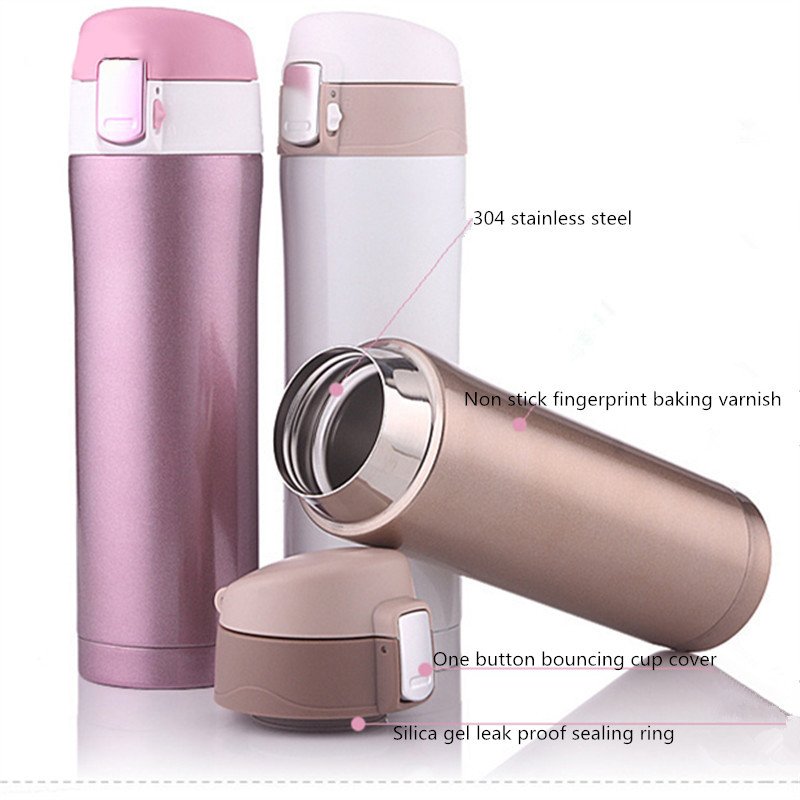 Custom Double Wall Insulated Stainless Steel Metal Thermal Vaccum Vacuum Flask Thermo Thermoses