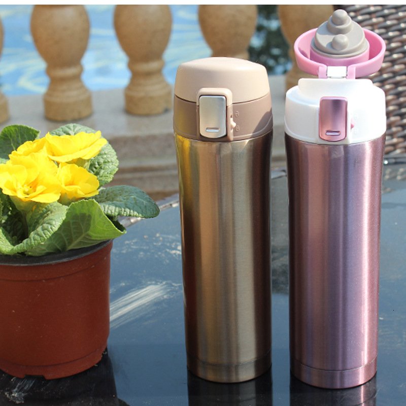 Custom Double Wall Insulated Stainless Steel Metal Thermal Vaccum Vacuum Flask Thermo Thermoses