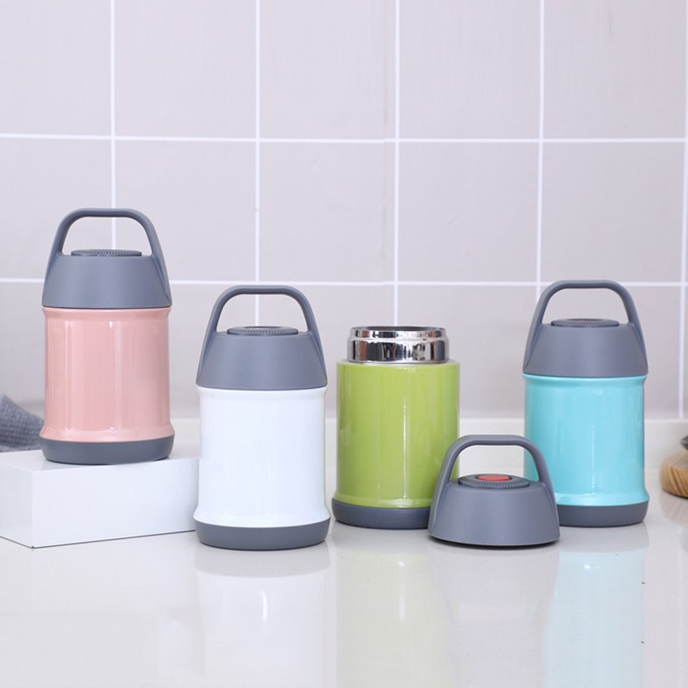 Wholesale Stainless Steel Thermos Water Bottle 304 Vacuum Thermos Flask Food Jar Powder coating Braised Beaker Lunch Box