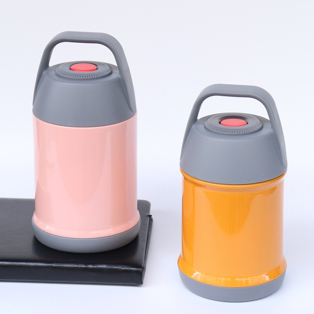 Wholesale Stainless Steel Thermos Water Bottle 304 Vacuum Thermos Flask Food Jar Powder coating Braised Beaker Lunch Box