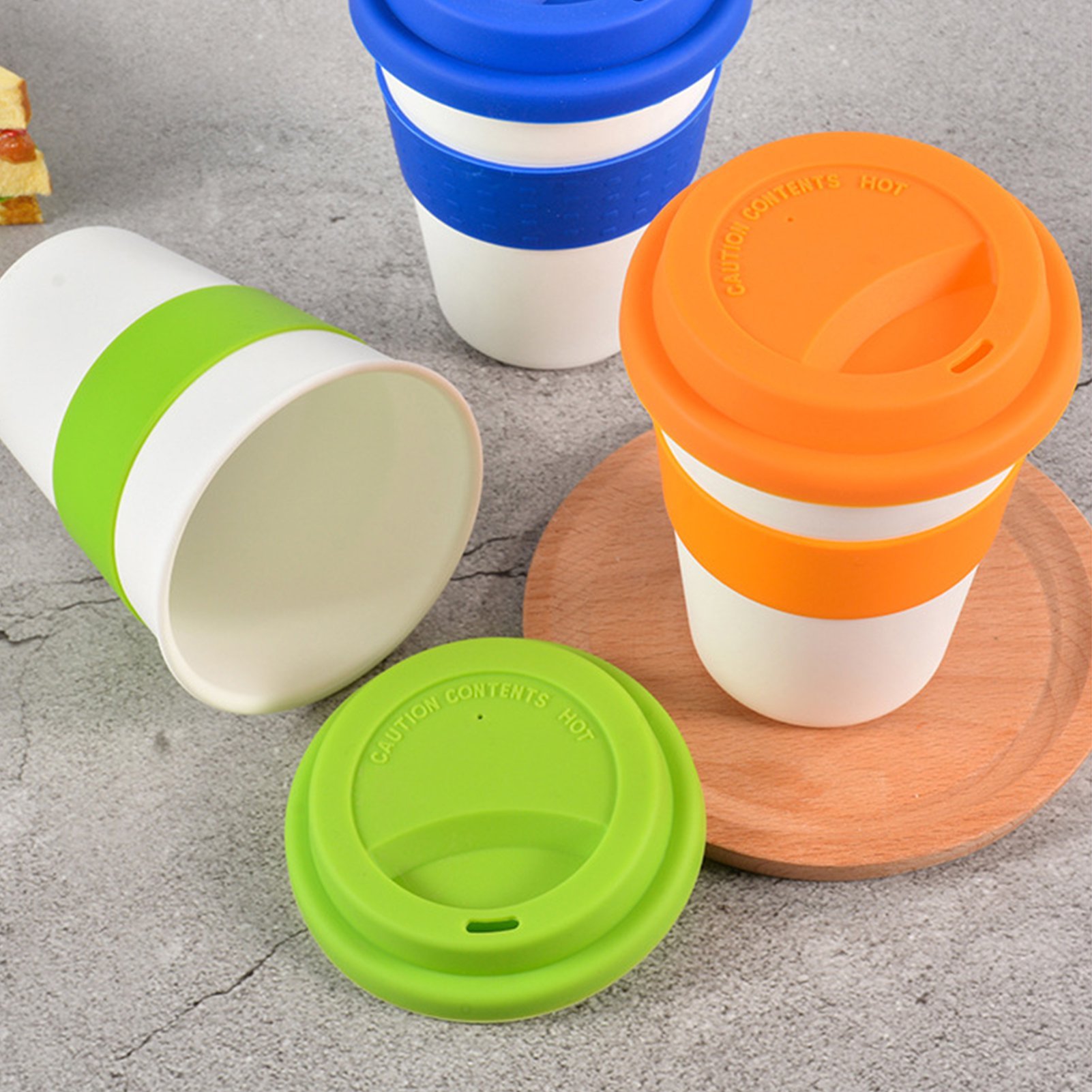 Hot Sales Custom Reusable Coffee Mug Portable Travel Cup Silicone Coffee Cup With Lid