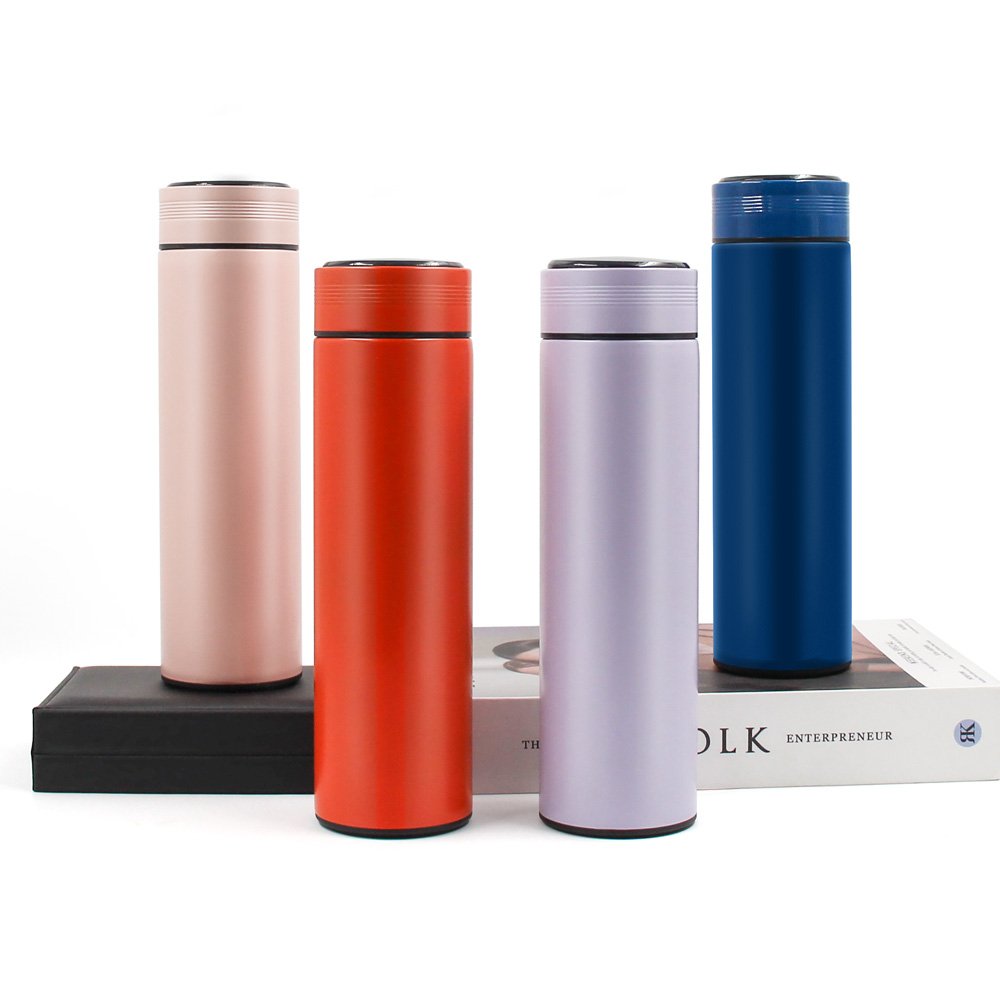304 Stainless Steel Smart Water Bottle 500ml LED Thermos Temperature Display Thermal Flask Intelligent Temperature Water Cup