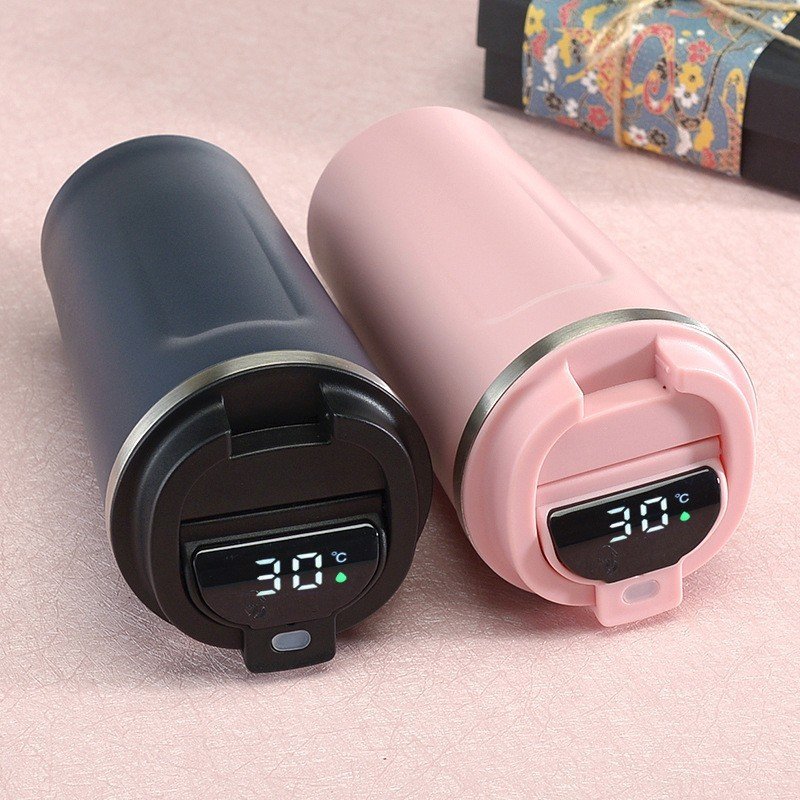 Wholesale Top Sale Smart Coffee Mug 510ml Stainless Steel Tumbler Double Wall Travel Coffee Mug Cups With LED Display