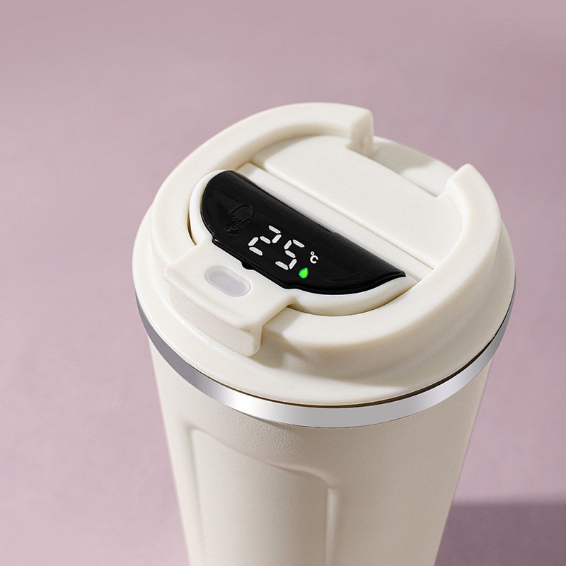 Wholesale Top Sale Smart Coffee Mug 510ml Stainless Steel Tumbler Double Wall Travel Coffee Mug Cups With LED Display