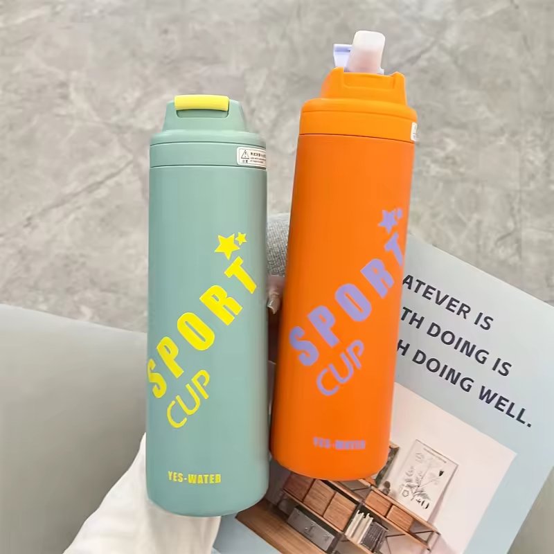 Outdoor Sports Stainless Steel Insulated Tumblers Cup Mug Personalized Fashion Student Vacuum Flask Water Bottle