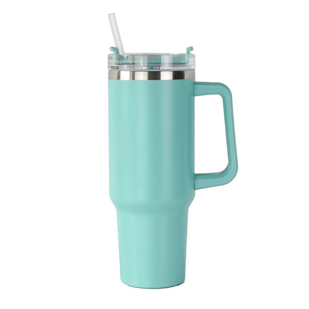 40oz Stainless Steel Thermos Cup Vacuum Insulated Tumbler Cup with Handle Portable Traveling Coffee Mug for Car