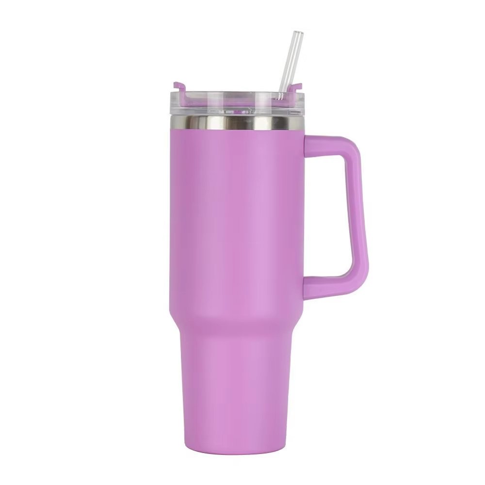 40oz Stainless Steel Thermos Cup Vacuum Insulated Tumbler Cup with Handle Portable Traveling Coffee Mug for Car